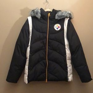 Reebok Steelers convertible winter coat/vest